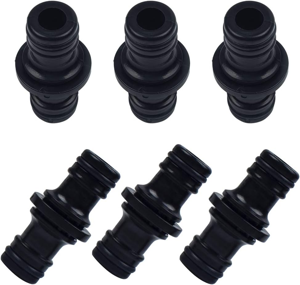 WIFUN 6 Pieces Quick Connector Extende, Double Male Hose End Connector