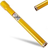 DaduoRi 1 1/2 Inch Wet Core Drill Bit, 1.5" Core Bits for Concrete, 14" Drilling Depth, 1-1/4"-7 Thread Diamond Core Drill for Cured Concrete, Hard Masonry, Brick, Solid Cement, Stucco, Stone (38mm)