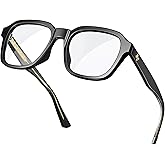 VISOONE Oversized Square Blue Light Blocking Glasses Fashion Computer Eyewear for Women and Men BENNETT