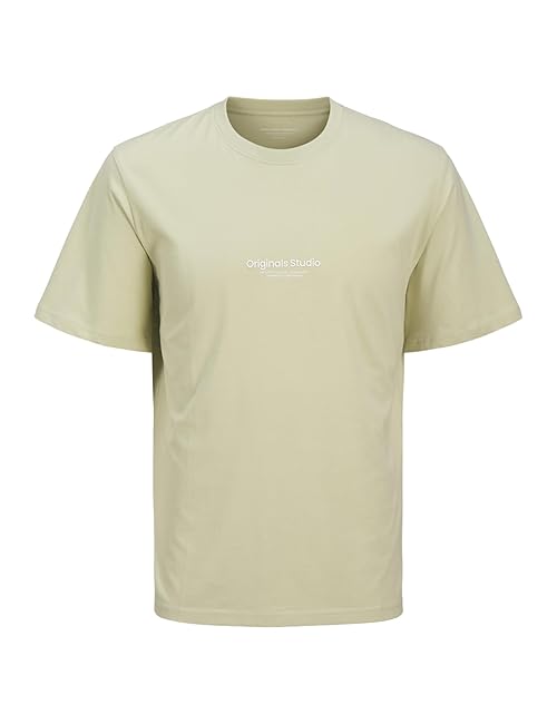 JACK & JONES Men's Jorvesterbro Tee SS Crew Neck Noos Mni, Celadon Tint, 8 Years