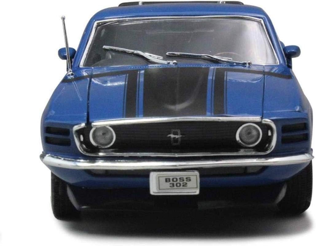 WJSXJJ Car Model Car 1:18 Simulation Alloy Die-casting 1970 Ford Mustang BOSS Toy Accessories Sports Car Collection Jewelry 26x10x7CM