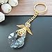 WE Crystal Angel Key Ring (12 Pcs) - Wedding/Baptism/Quinceanera/First Communion Favors (Gold)