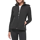 Calvin Klein Women's Scuba Sleeve Quilted Jacked With Detachable Hood