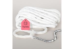 NEVGVUP 13Yard Shower Curtain Weights, Drapery Weights, Heavy Drapery Weight Tape for Indoor Tulle Fabrics, Weighted Lead Rope Increase Curtain Weight, DIY Length Weight Curtains Accessories for Wind