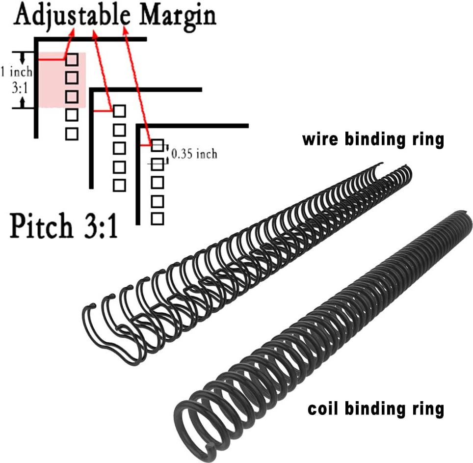 Rayson TD-132 Binding Machine Punch 12 Sheets/Bind 120 Sheets with Sturdy Metal Construction : Office Products