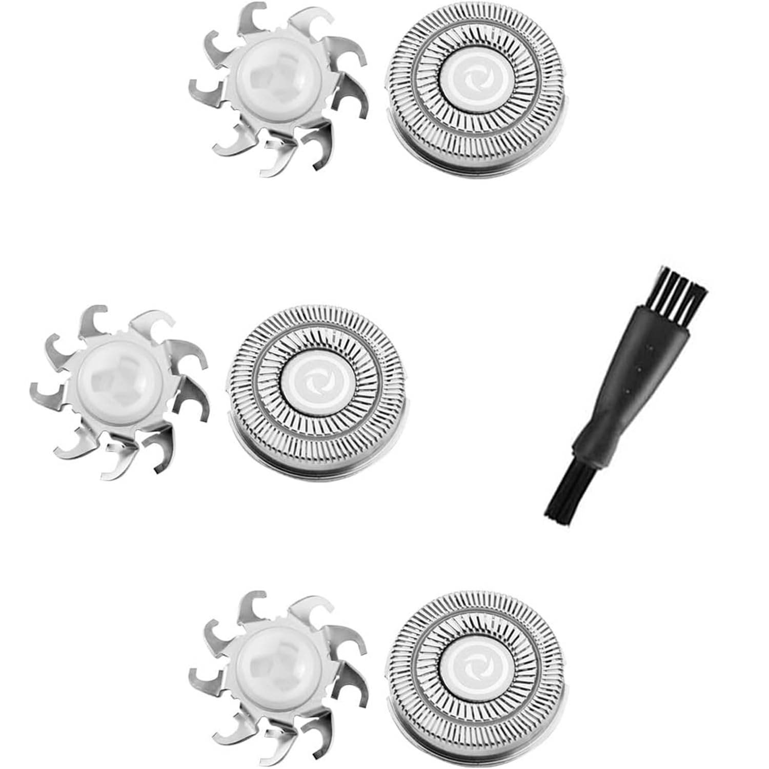 MAWAER 3pcs Replacement Blades for Skull Shaver Pitbull Forte 3 Head Baron 3 Head Pitbull Butterfly Kiss and Palm Shaver