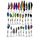 APG Lot 30pcs Colorful Metal Fishing Lures Minnow Poper Baits Tackle Crankbait Assorted Fish Hooks