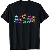 Poppy Playtime Smiling Critters Off Color Ruined Group Shot T-Shirt