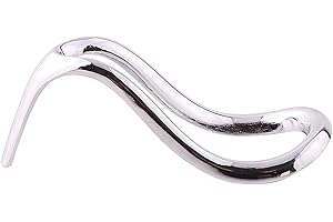 canjoyn Metal Smoking Pipe Stand Holder for Smoking Pipe Stainless Steel Tobacco Pipe Display Rack (Silver - 1 PCS)