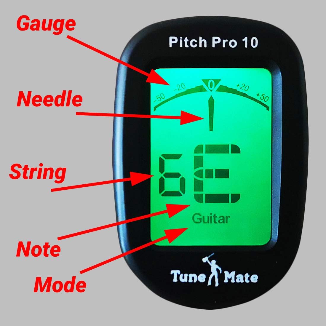 Ukulele & Guitar Clip On Tuner. Battery Included. Also for Bass Violin, Banjo - Image 3