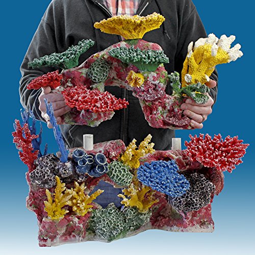 Instant Reef DM034PNP Large Artificial Coral Inserts Decor, Fake Coral