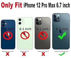 Qokey for iPhone 12 Pro Max Case 6.7" Curly Wave