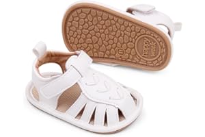 Kawacolibb Infant Boys Girls Sandals, Summer Baby Rubber Soles Non-Slip PU Leather Sandals, Newborn Toddler Prewalker First Walking Beach Outdoor Shoes,Infant Toddler Unisex Summer Shoes for babies