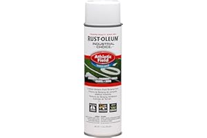 Rust-Oleum 206043-12PK Industrial Choice AF1600 System Athletic Field Inverted Striping Paint 12-Pack, 1.06 Pound (Pack of 12), White, 204 Ounce