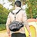MALEDEN Lightweight Water Resistant Waist Pack Bag with Water Bottle Holder and Shoulder Backpack (Black)