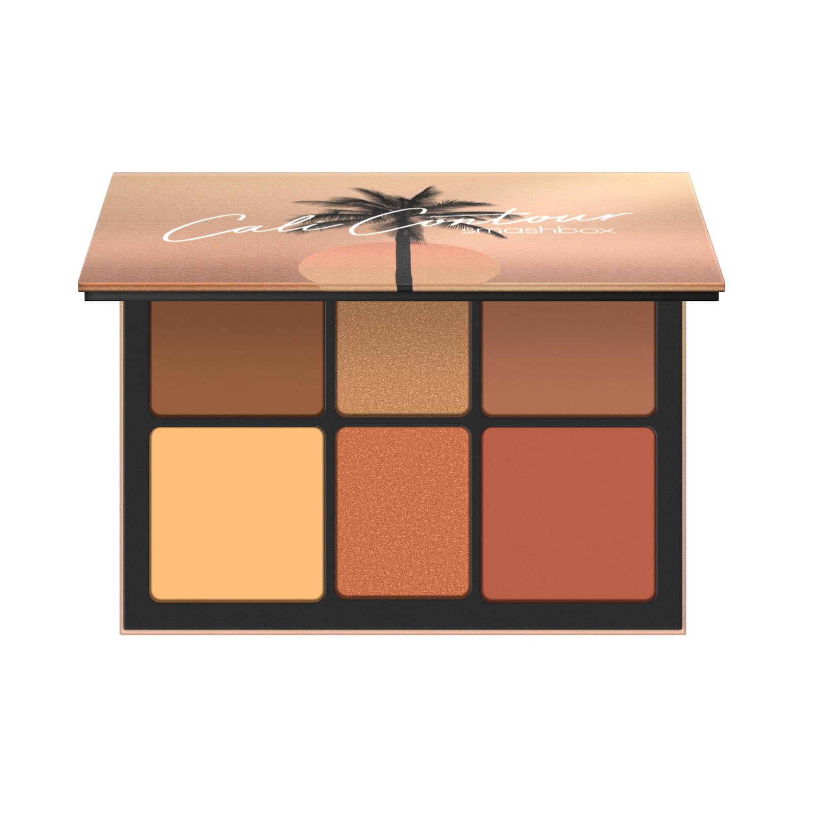 Smashbox The Cali Contour Palette | Six-Shade Contour Kit with Highlighter, Bronzer and Blush to add Dimension + Glow, 0.69 Ounce, Medium to Dark