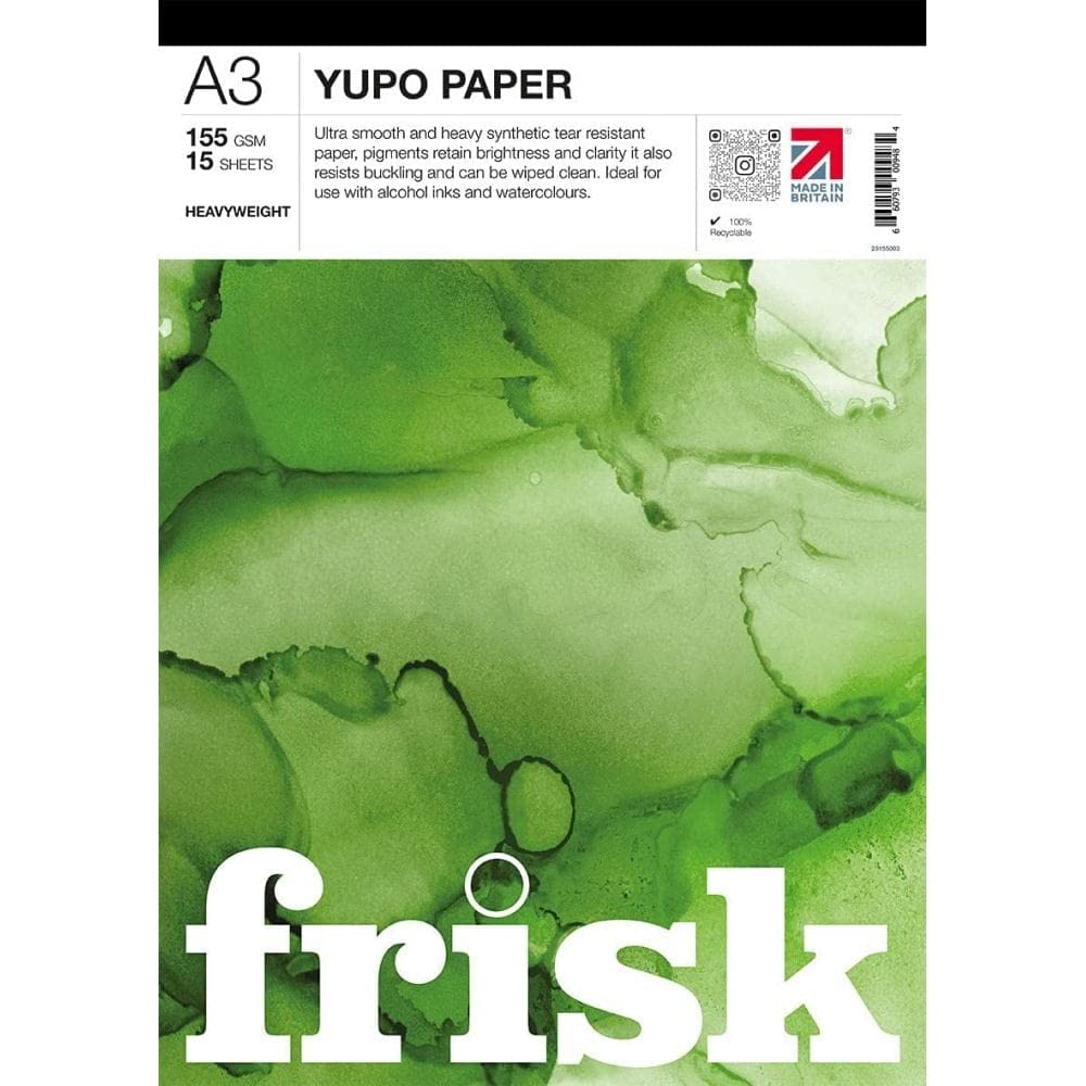 Frisk Yupo Paper Pad Heavyweight 155gsm 15sheets A3, White