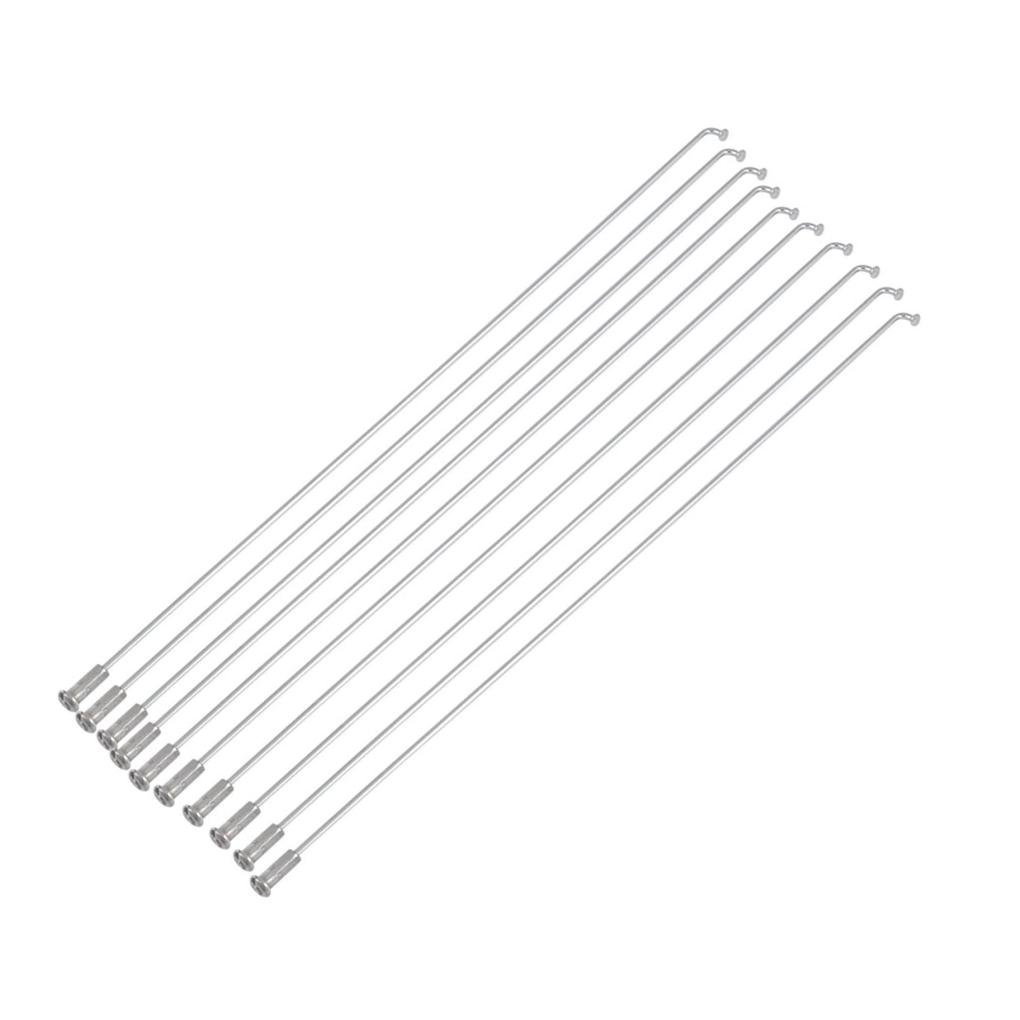 TUCKBOLD 26cm Silver Tone Bike Mountain Road Bicycle Spokes 10 Pcs Automotive Parts