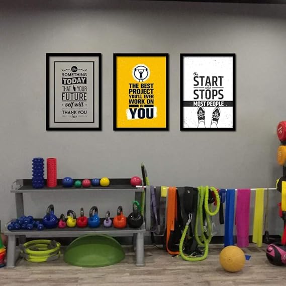 Home Gym Wall Art Poster Canvas Painting Motivational Fitness Art Prints Picture Gym Modern Wall