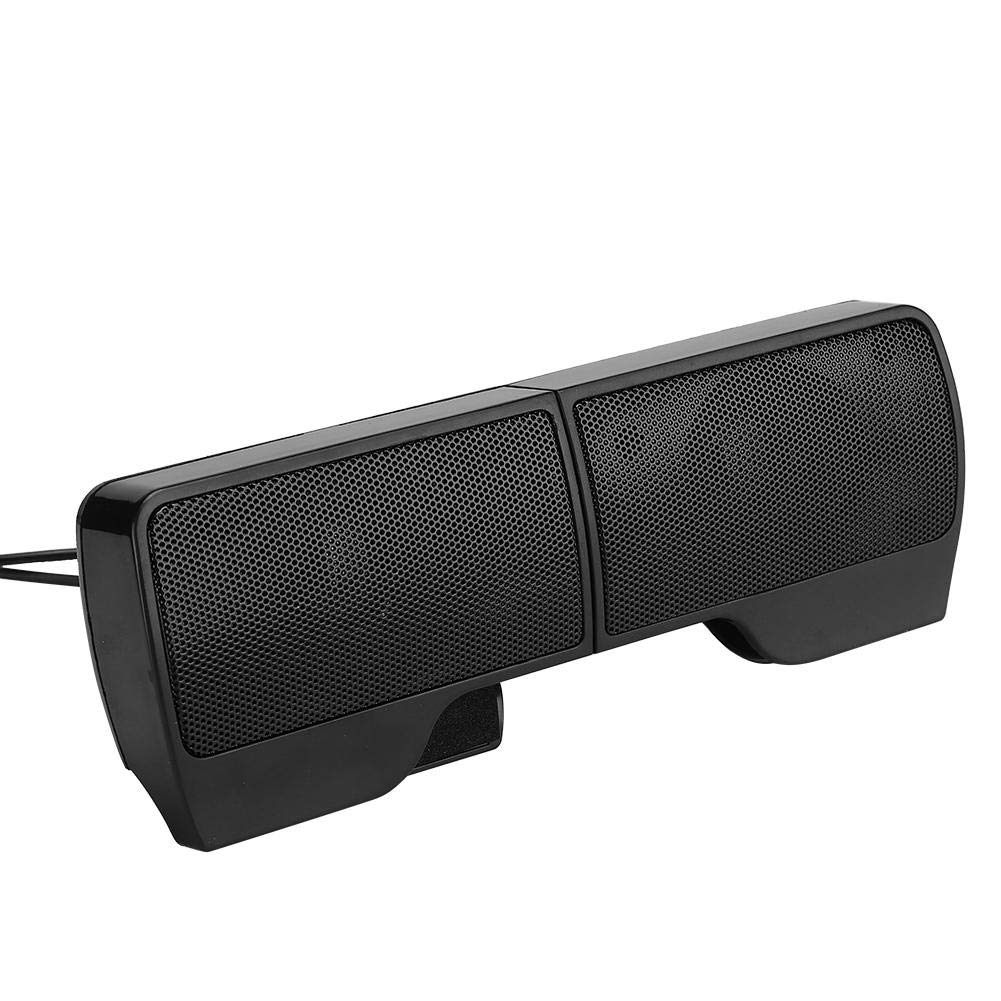 Byged Soundbar, USB Mini Portable Soundbar Speaker with 3.5mm Plug Desktop Audio Speaker for Laptop, PC, TV, Smartphone.