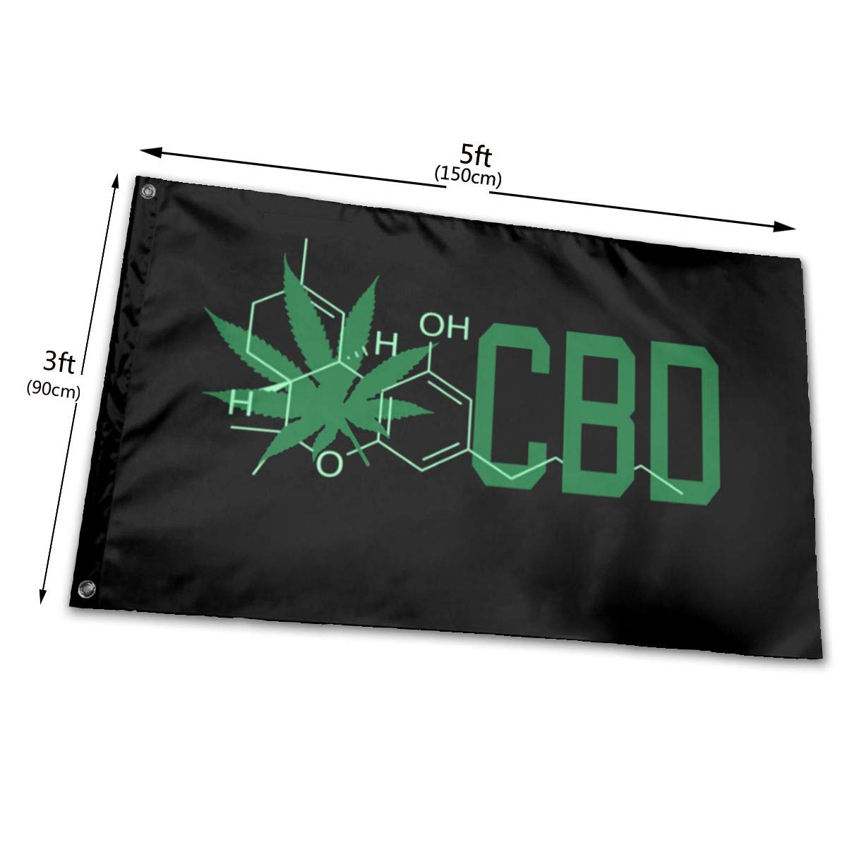 Amazon Com Yanfayudian Cbd Cannabidiol Marijuana Leaf Us Flag