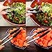 Light Blue Silicone Cooking Tongs - Set Of 3 Kitchen Locking Tongs - 7,9,12