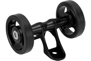 Zunate Easywheel Double Rear Wheels for Brompton Folding Bike, Bike Mudguard Extension Roller Assembly, Aluminum Alloy