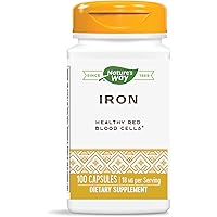 Nature's Way Iron Supports Healthy Red Blood Cells* 18mg Per Serving 100 Capsules