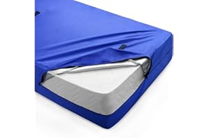 MAGIK & KOVER King Mattress Bag for Storage with Waterproof King Size Cover and Heavy Duty Handles, Double Zippers, Reusable Mattress Protector for House Moving and Travel