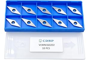 CDBP Diamond Carbide Inserts Cutter, 10 X 28- Dia4.3mm with Sharp Point fits for Woodturning Detailer Tool, 10pcs