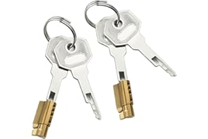 Gobuying Chastity Cage Accessories - Lock Cylinder Metal Male Chastity Device Stealth Lock Cock Cage Brass Replacement Lock C