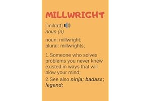 Millwright Gifts: Blank Lined Notebook Journal Diary Paper, a Funny and Appreciation Gift for Millwright to Write in (Volume 