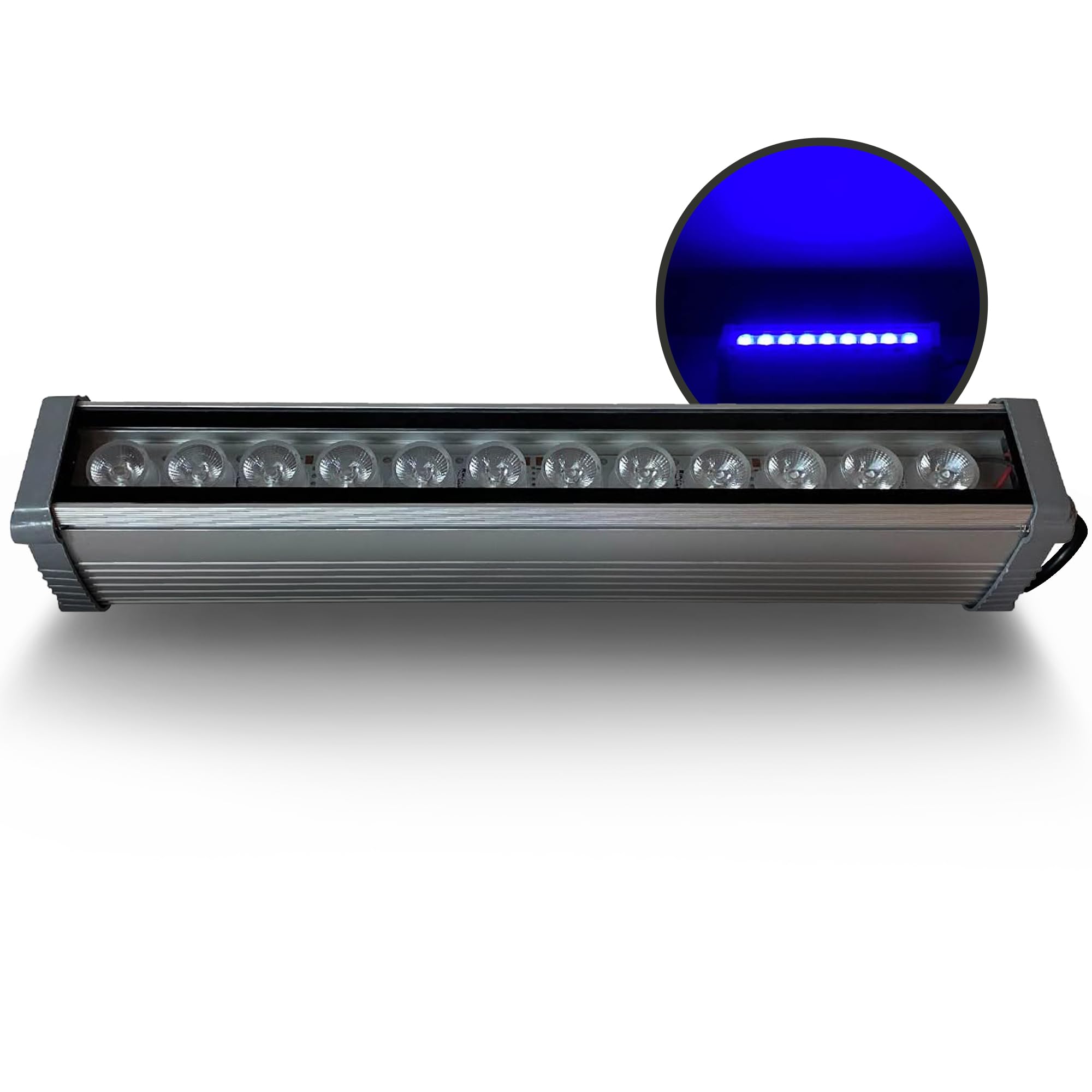 LedRica Indoor and Outdoor Lights, Modern Garden and Wall Lights, Weather-Resistant Indoor and Outdoor Wall Lights, Wall Washers with IP65 Waterproof Driver, Includes Hardware, Blue, 12 Watts