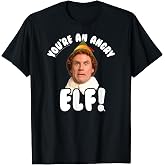 Elf You're an Angry Elf Funny Christmas Movie T-Shirt