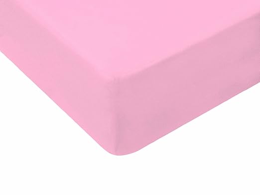 TM Maxx Jersey Spannbettlaken für Baby und Kinder mit Öko-Tex Standard (Rosa 005, 70x160) Spannbetttuch aus 100% Baumwolle