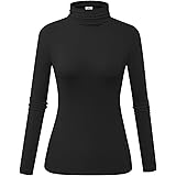 Herou Women's Long Sleeve Lightweight Soft Pullover Turtleneck Tops