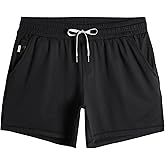 maamgic Mens Workout Shorts 5" Short Shorts Soft Stretch Running Gym Athletic Shorts with Zip Pockets