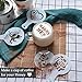 SOSMAR 45-Pack Coffee Decorating Stencils + 1 Coffee Latte Art Pen, Magnoloran Foam Latte Art Stencils Cookie Decorating Stencil Cappuccino Stencils, for All Kinds of Mousse, Cup Cake, Birthday Cake