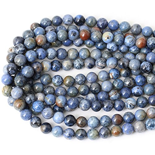 Qiwan 35PCS 10mm Natural Sunset dumortierite Gemstone Beads Gem Round Loose Beads for Jewelry Making 1 Strand 15" - Thumbnail 2