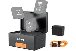 ZGCINE R30 Pro with PD20W Adapter Combo, Rode wireless go 2 charging case, Compatible for Rode Microphones Wireless GO 2 & Ro