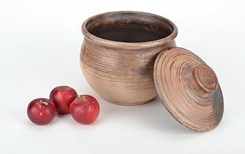 Grosser Kochtopf Aus Ton Amazon De Kuche Haushalt