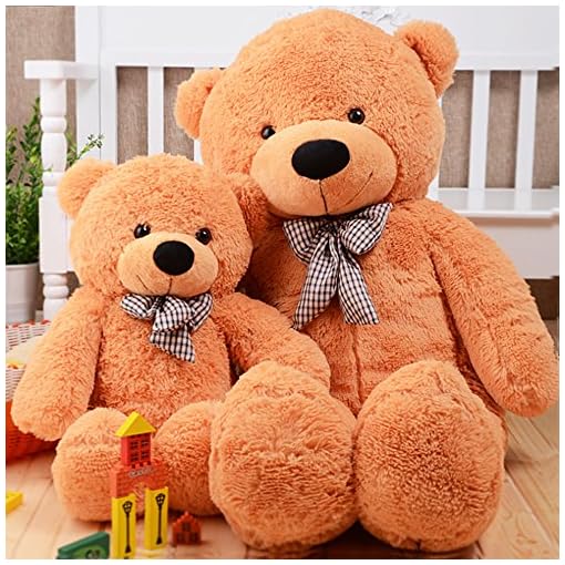 MorisMos Giant Cute Soft Toys Teddy Bear for Girlfriend Kids Teddy Bear (Light Brown, 55 Inch) - Image 5