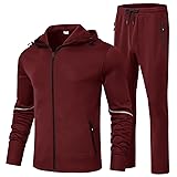 BGOWATU Men's Tracksuits Set Fall Winter Jacket