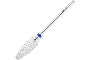 Pana 3/32" Safety Bit Nail Carbide Bit - For Electric Dremel Drill Machine (Medium, Flame -Silver)