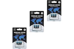 Webcam Cover (3 Packs of 3) - Ultra Thin 0.03 inch Laptop Camera Cover Slide - Protects Privacy & Security - Compatible with 