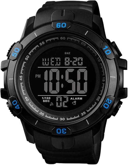 digital watch seconds