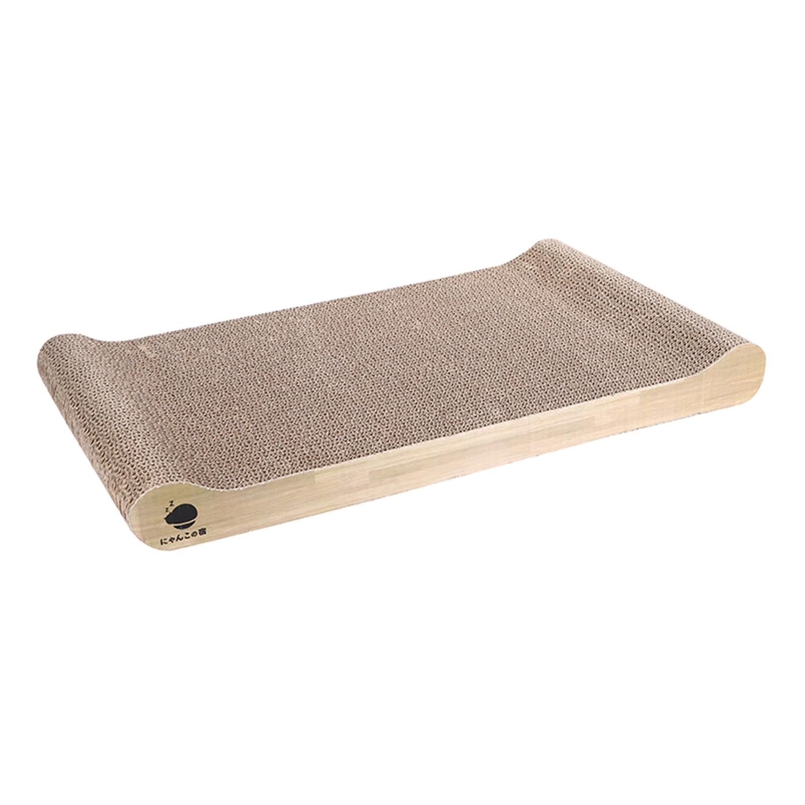 Milageto Cat Scratch Bed Cat Scratchers Cardboard Pet Sofa Extra Large Durable Cat Scratching Board for Indoor Cats Kittens Activity Center Playing