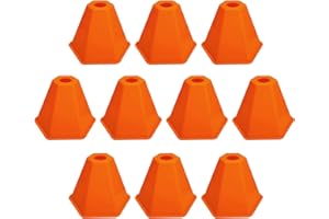 Soccer Training Cones Set, Soccer Agility Cones Training Equipment, Durable Agility Socceer Cone's with Carry Bag, 10-Piece H