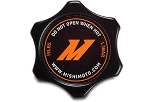 Mishimoto High-Pressure Radiator Cap, 1.3 Bar with Universal Fill Necks, for Efficient Cooling, Small