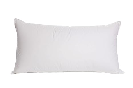 Surrey Down Company White Duck Down Bolster Pillow 19 X 36 Inch